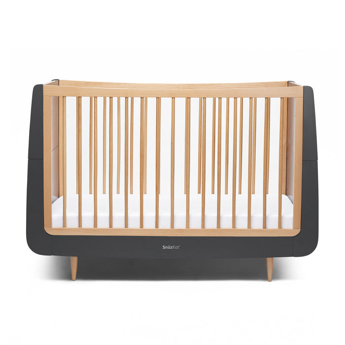 SnuzKot Skandi Cot Bed - Slate Natural