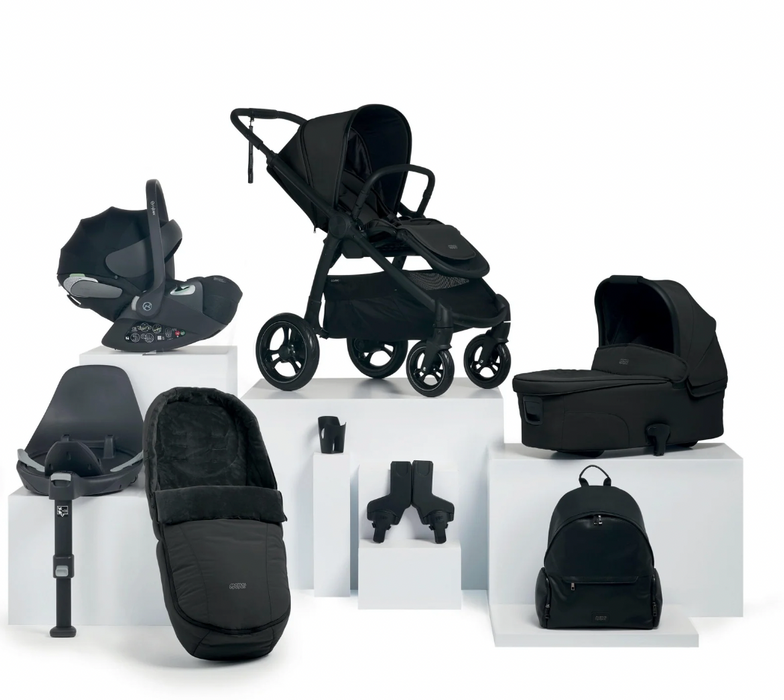 Mamas & Papas Ocarro 9 piece Bundle - Jet with Cybex Cloud T & Base