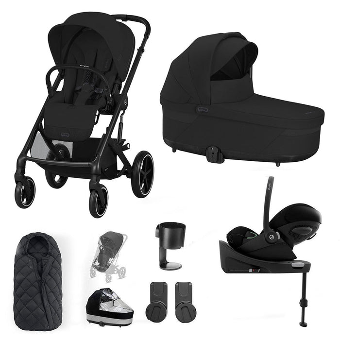 Cybex Balios S Lux Bundle with Cloud G Car Seat & Base - Moon Black