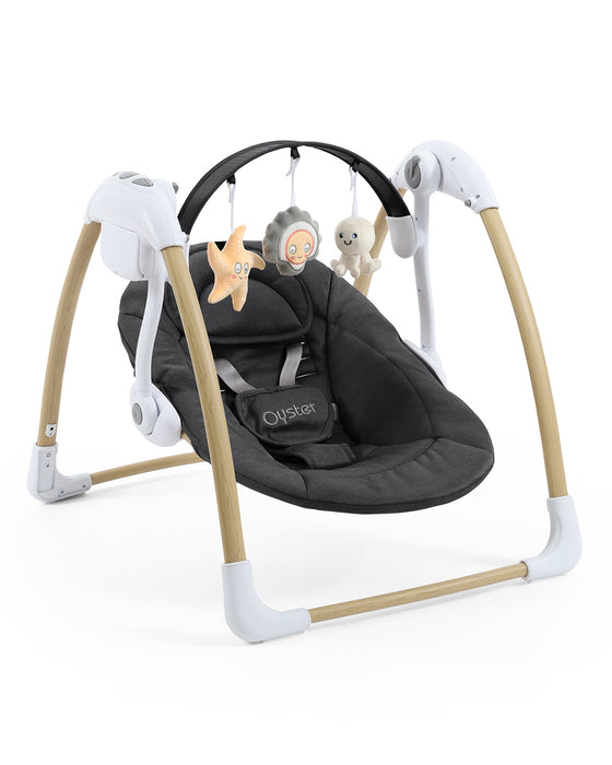 BabyStyle Oyster Swing Baby Bouncer in Carbonite