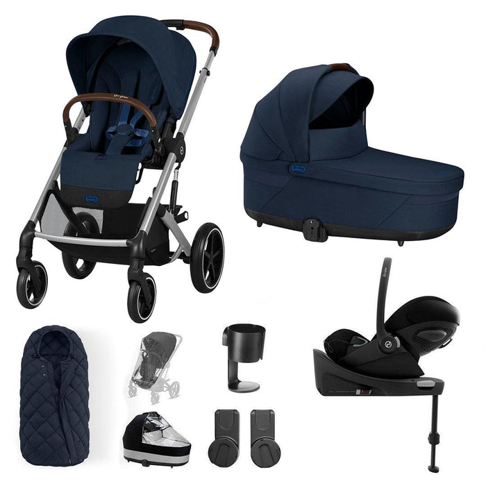 Cybex Balios S Lux Bundle with Cloud G Car Seat & Base - Ocean Blue