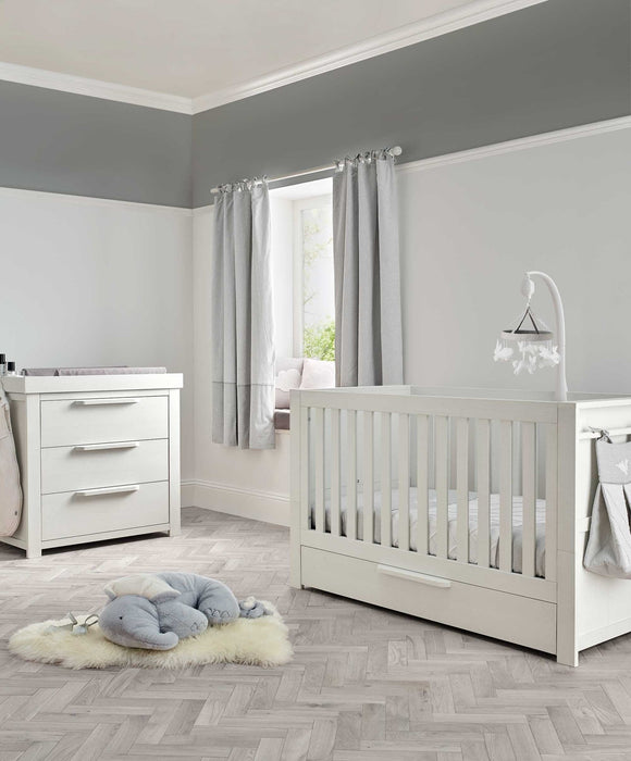 Mamas & Papas Franklin 2 Piece Cot Bed Room Set - White Wash