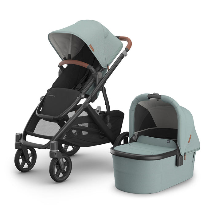 UPPAbaby Vista V3 in Kenzi - Mystic Aqua with Mesa i-Size Car Seat & Base