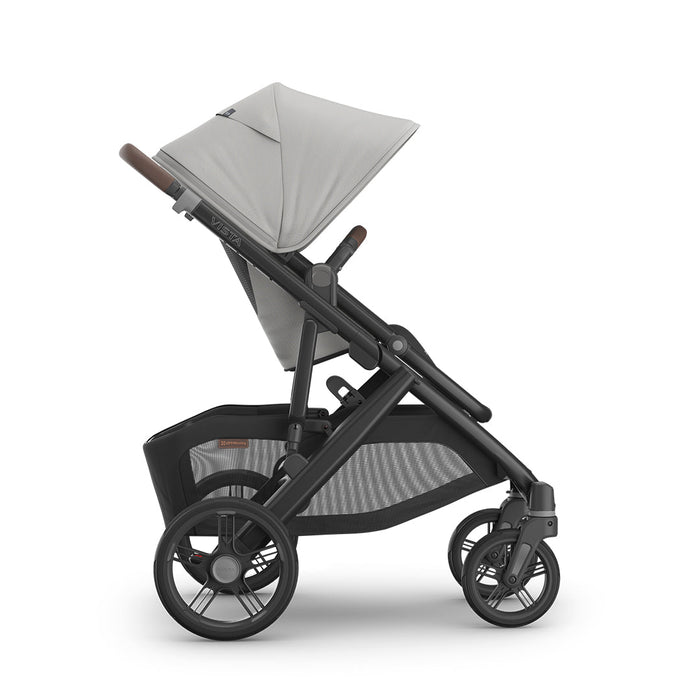 UPPAbaby Vista V3 in Savannah with Mesa iSize Car Seat & Base - Pearl Grey