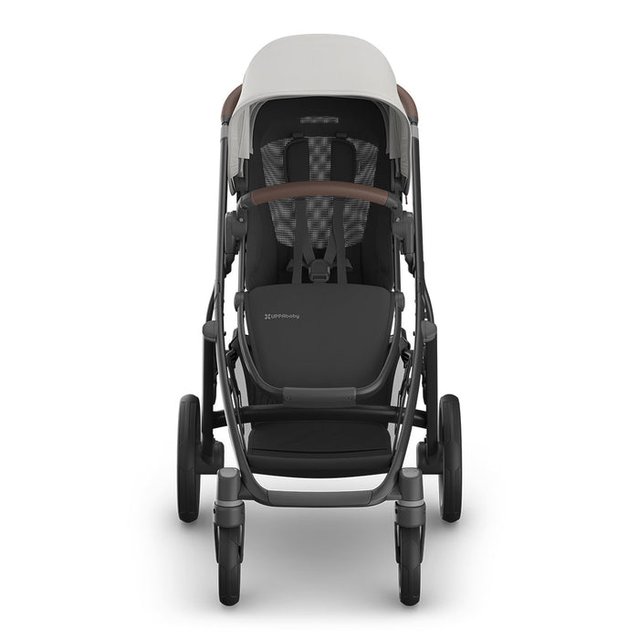 UPPAbaby Vista V3 in Savannah with Mesa iSize Car Seat & Base - Pearl Grey